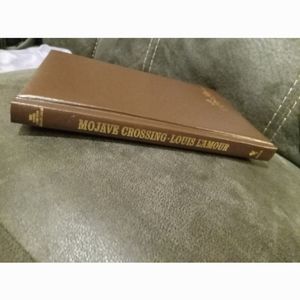 1981 Vintage Faux Leather Hardcover Mojave Crossing by Louis L'Amour